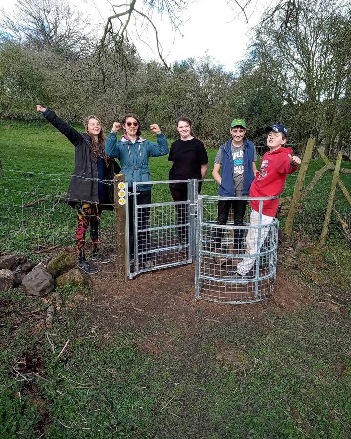 Installing new gates with Shropshire Council Rights of Way team 